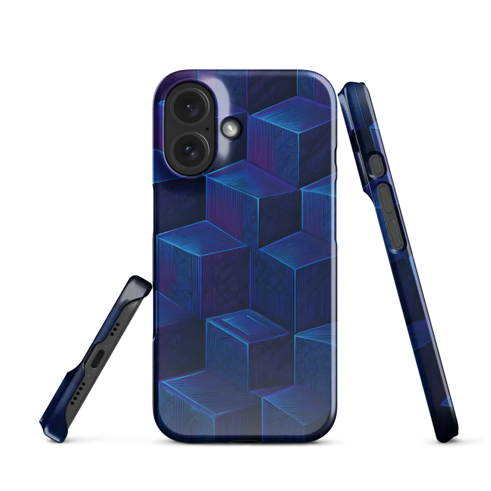 Geometric Cube Matrix 
 iPhone 15 Plus | Snap Case