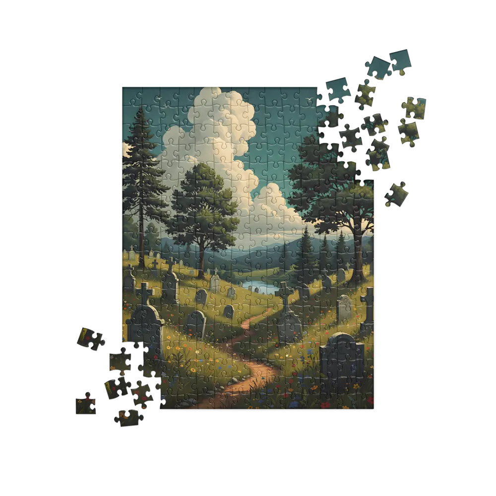 Meadow of Remembrance 
 Jigsaw Puzzle in Tin Box