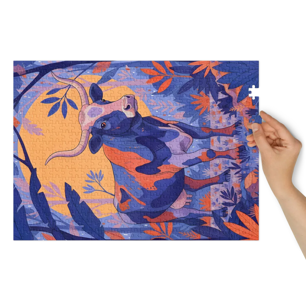 Moonlit Cow | Jigsaw Puzzles