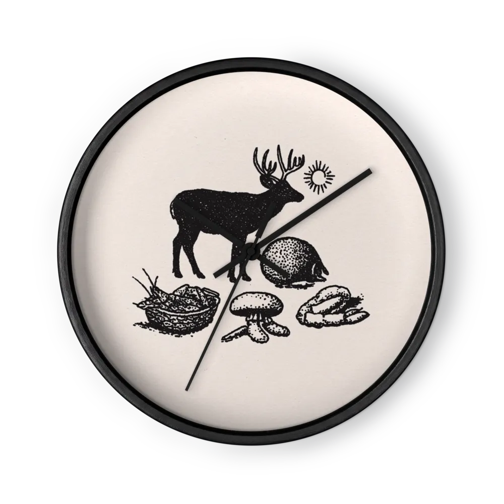 Forest Harvest Stag | Wall Clock