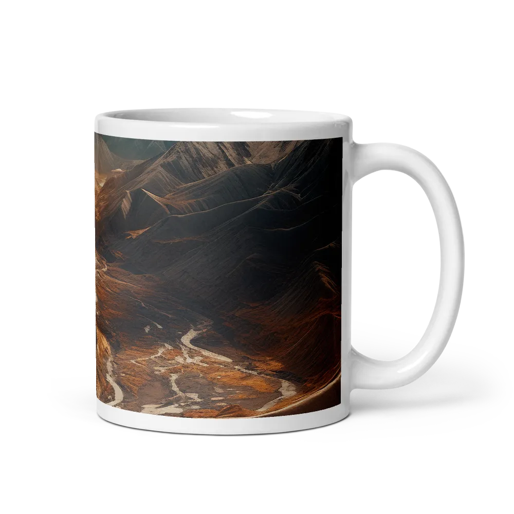 Braided River Through Ochre Peaks
