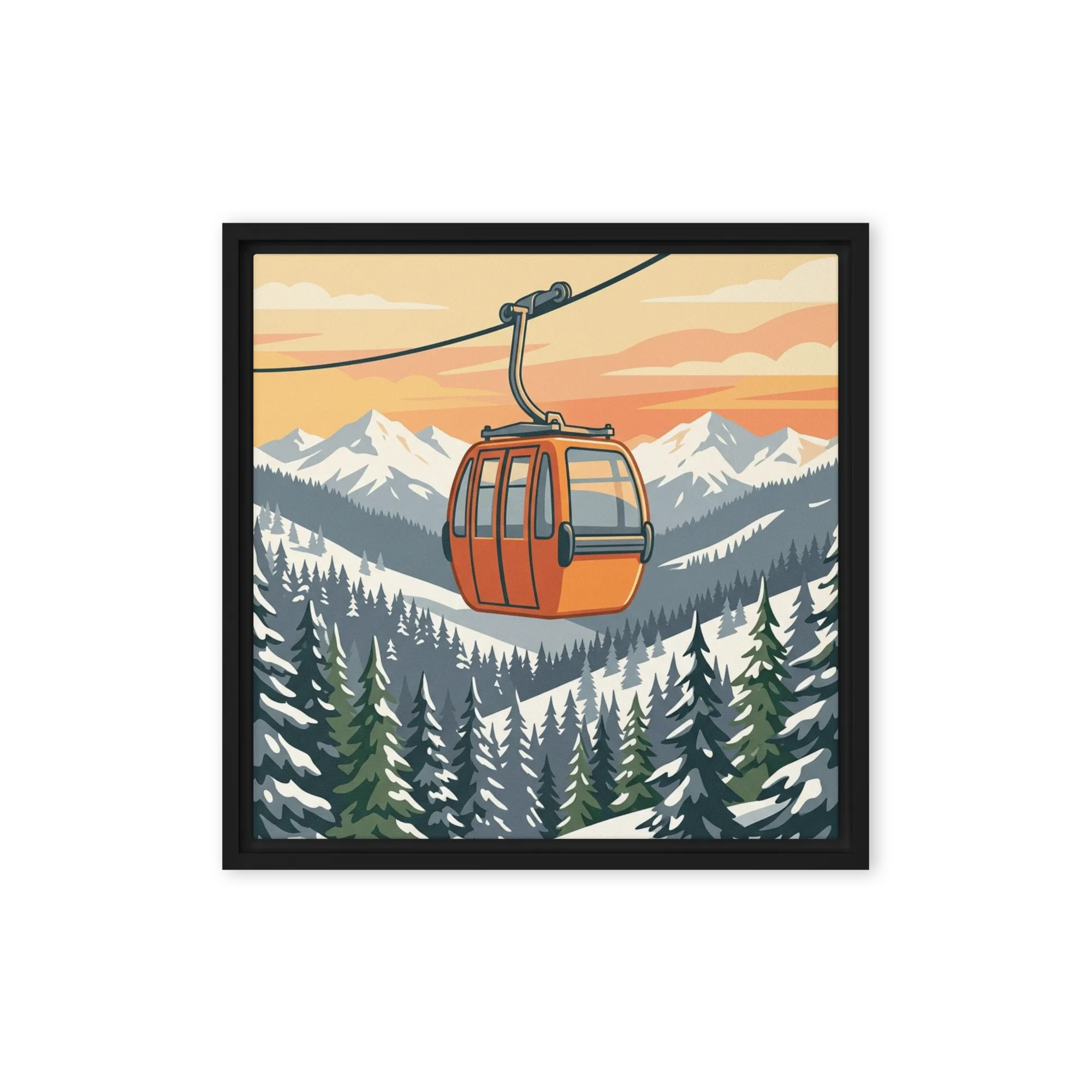 Alpine Gondola Sunset