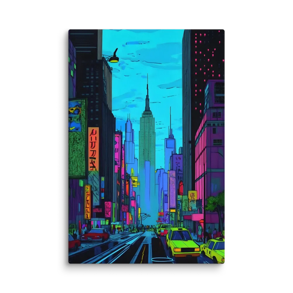 Cyberpunk Metropolis 
 Canvas | 12″x 18″