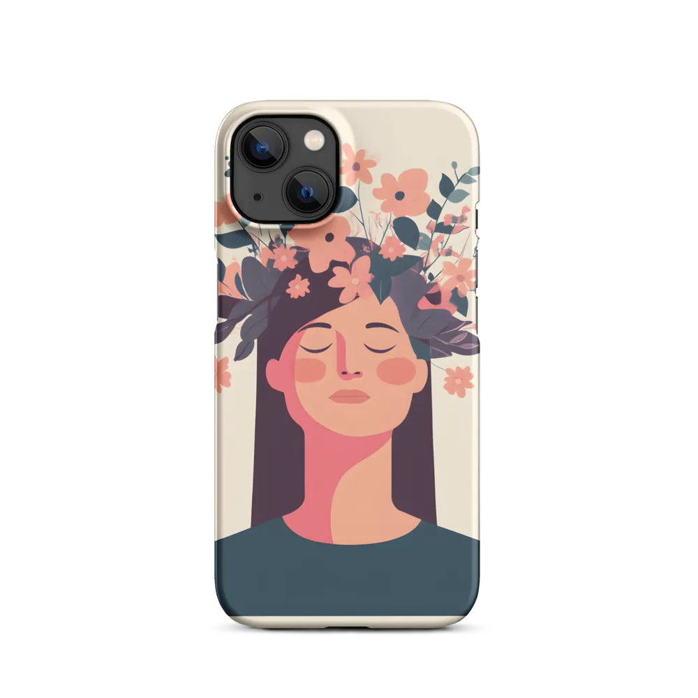 Woman with Floral Crown | Phone Case