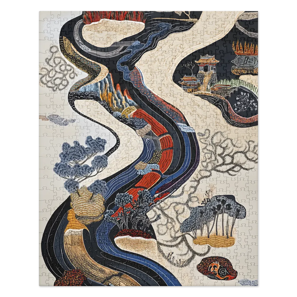 Whispering River, Ancient Paths 
 Jigsaw Puzzle