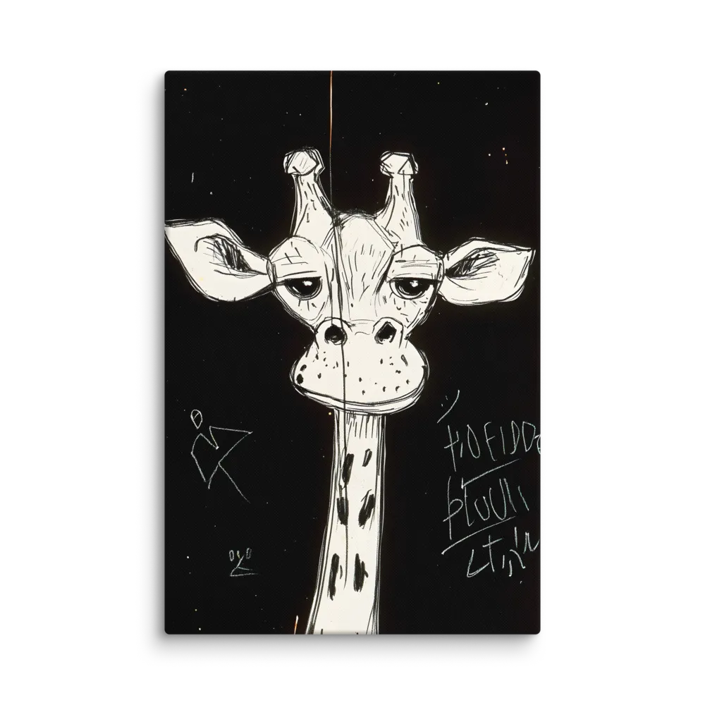 Stylized Giraffe Portrait 
 Canvas | 32″x 48″