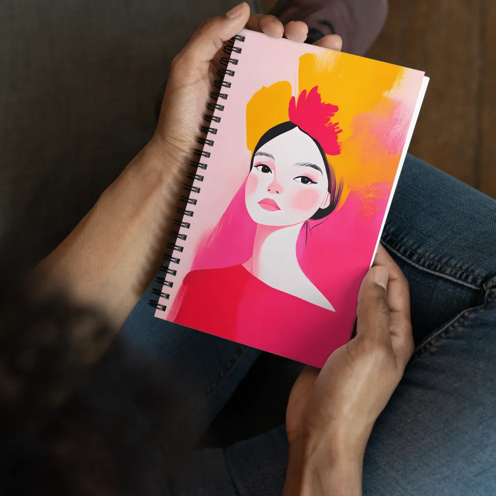 Vibrant Stylized Portrait 
 Spiral Notebook | 140 pages