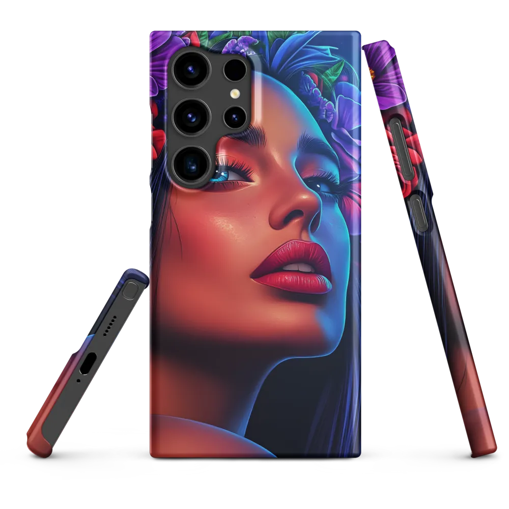 Portrait of a Woman with Floral Crown | Phone Case