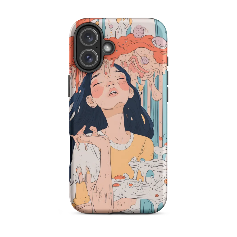 Surreal Girl with Desserts | Phone Case