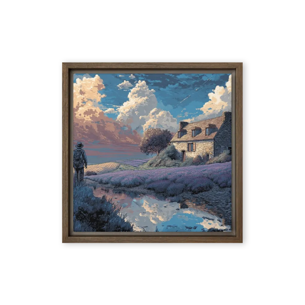 The Wandering Soul 
 Canvas with White Frame