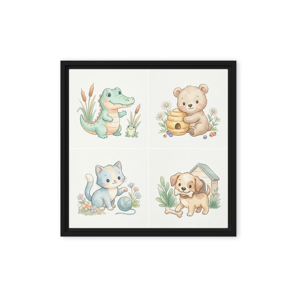Whimsical Animal Friends | Art Print