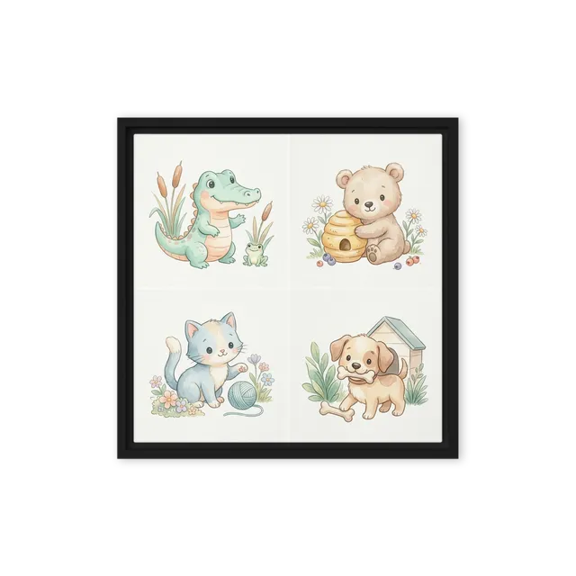Whimsical Animal Friends | Art Print