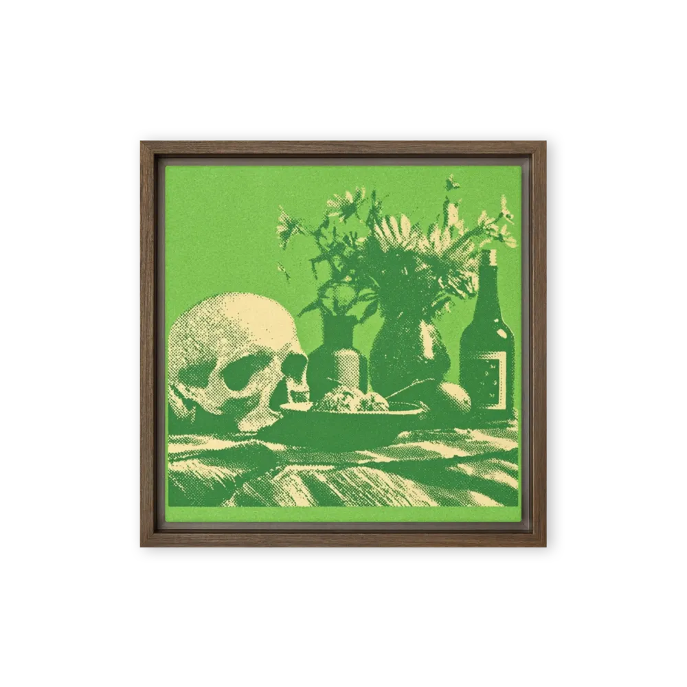 Green Vanitas with Skull | Art Print