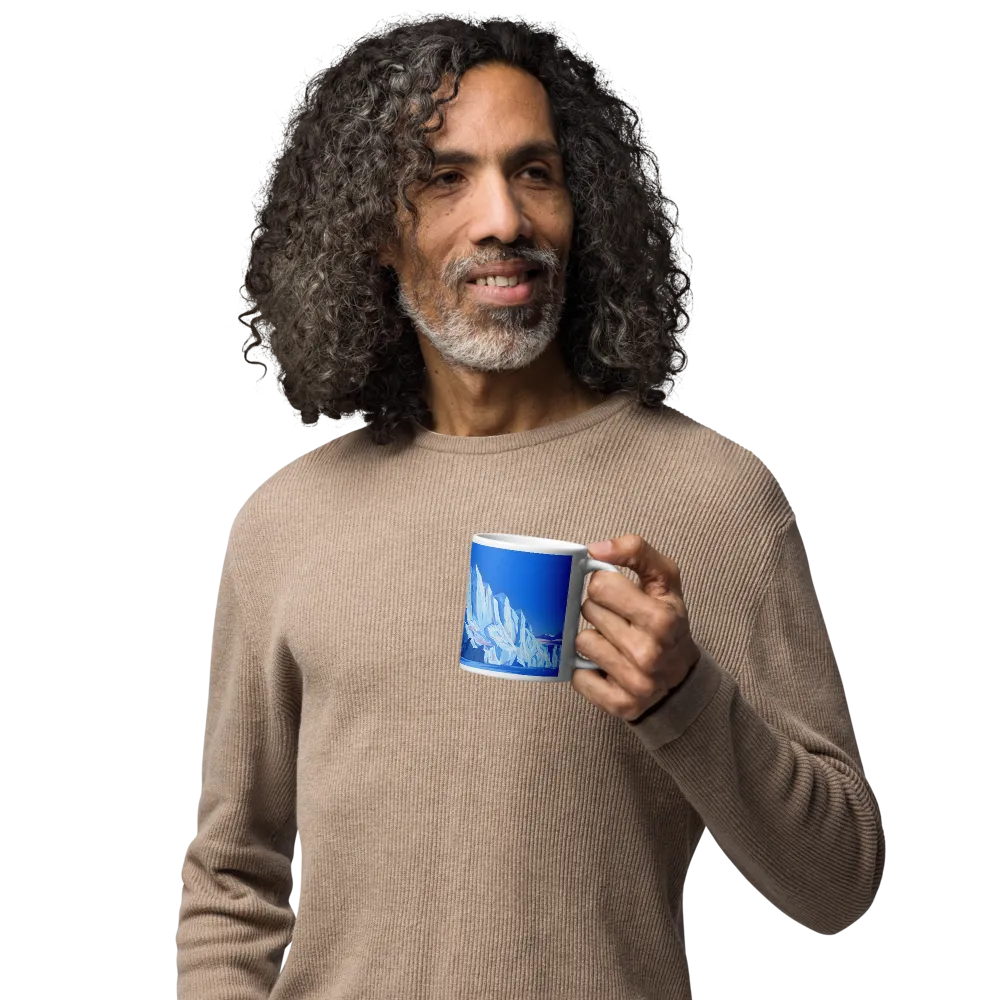 Blue Glacier 
 Mug with Red inside | 15 oz
