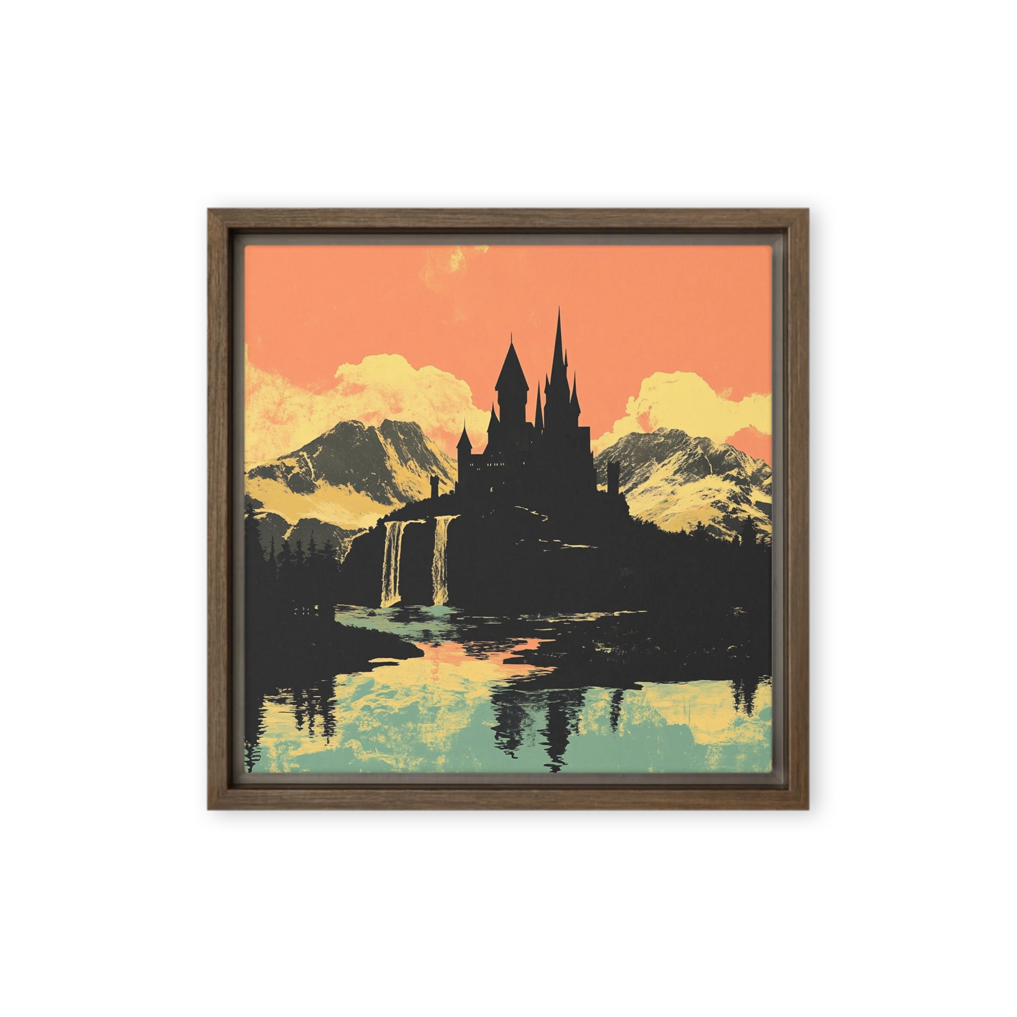 Twilight Castle Reflection | Art Print