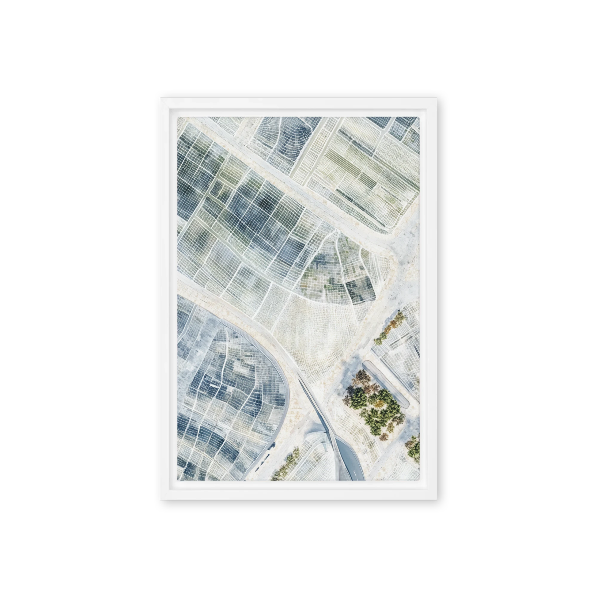 Aerial View of Agricultural Fields
