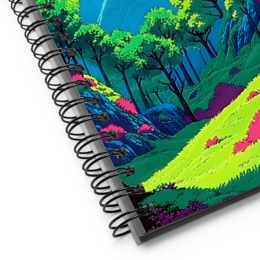 Luminous Forest Valley 
 Spiral Notebook | 140 pages