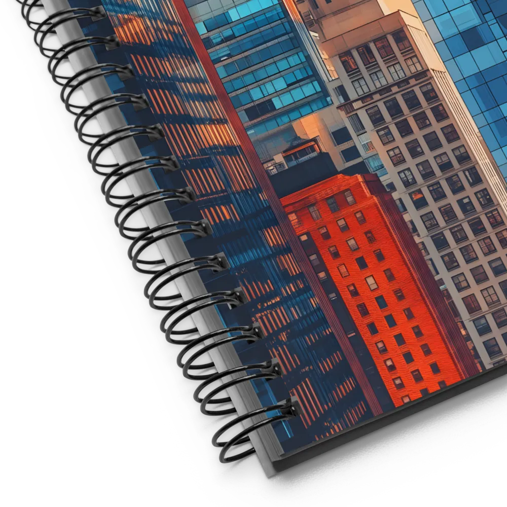 Urban Glow at Dusk 
 Spiral Notebook | 140 pages