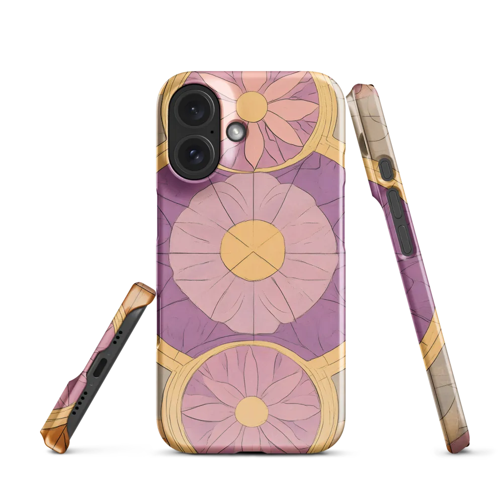 Geometric Floral Radiance 
 iPhone 15 Pro | Snap Case