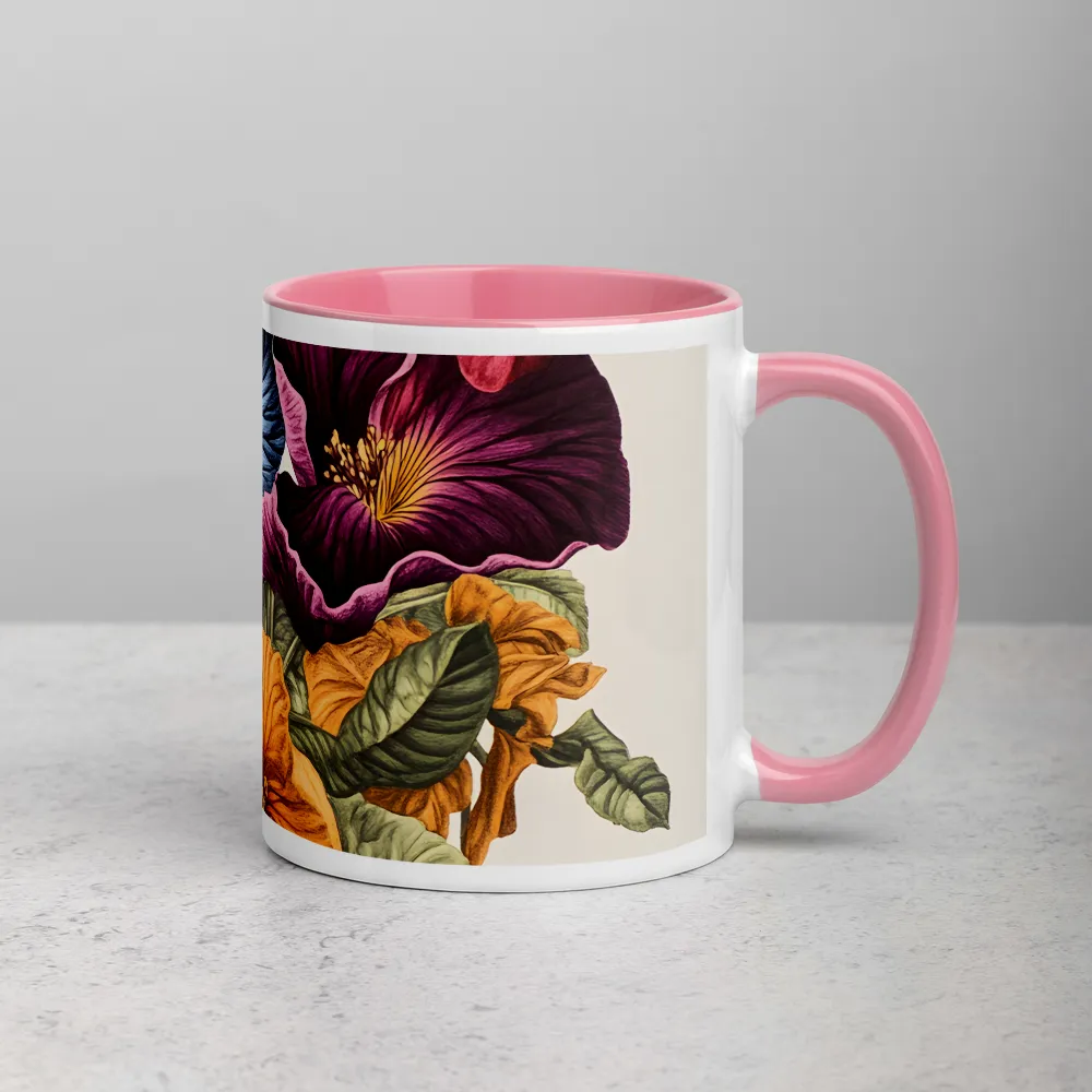 Floralia Antique 
 Mug with Dark Green inside