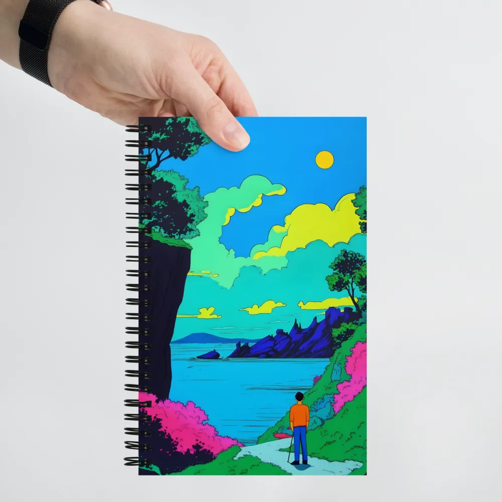 Neon Vista Journey 
 Spiral Notebook | 140 pages