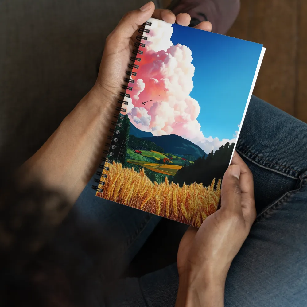 Golden Wheatfield Sunset 
 Spiral Notebook | 140 pages