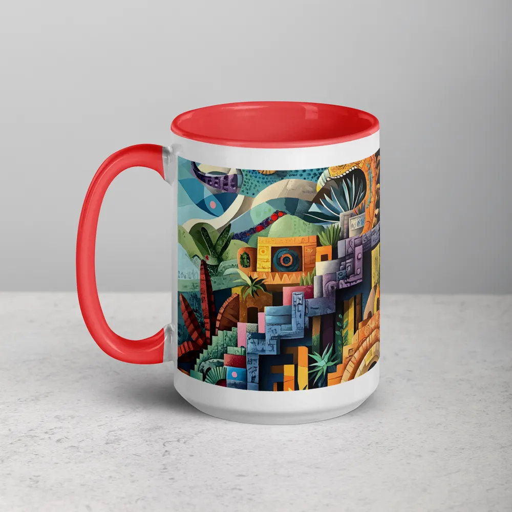 Echoes of Tenochtitlan 
 Mug with Blue inside