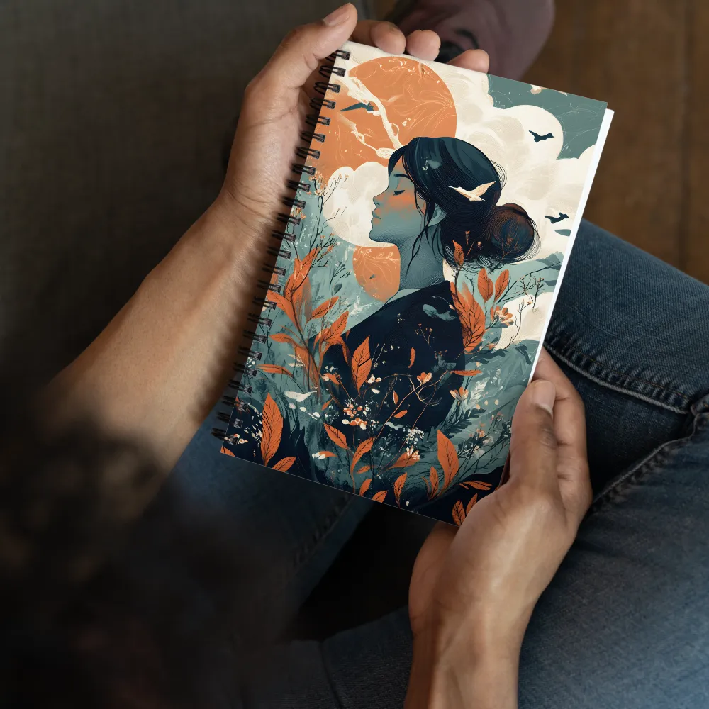Serene Floral Reverie 
 Spiral Notebook | 140 pages