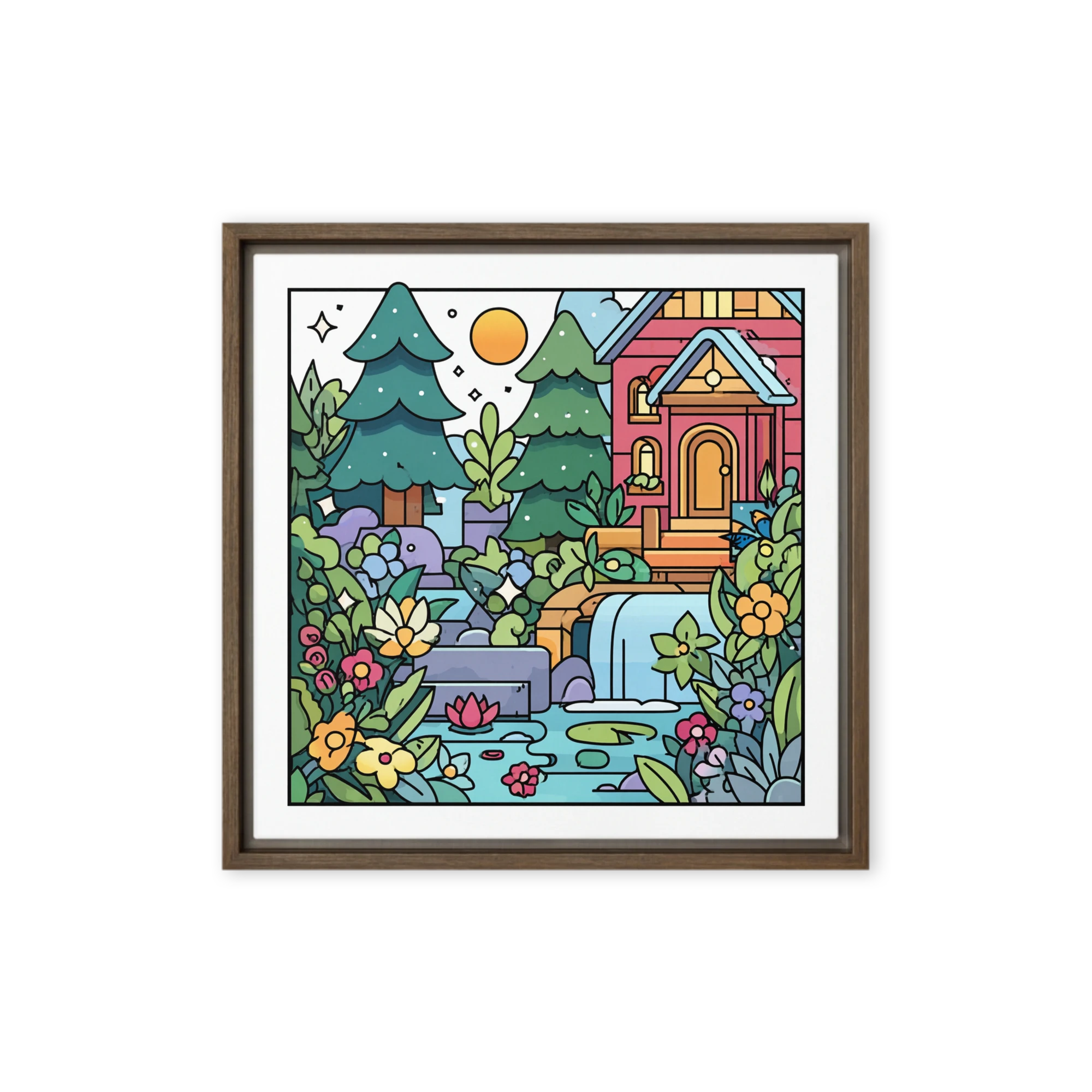 Whimsical Stained Glass Garden