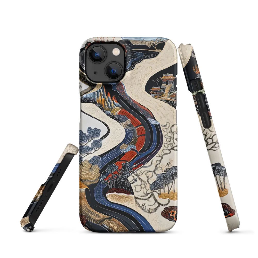 Intricate Landscape with River | Phone Case