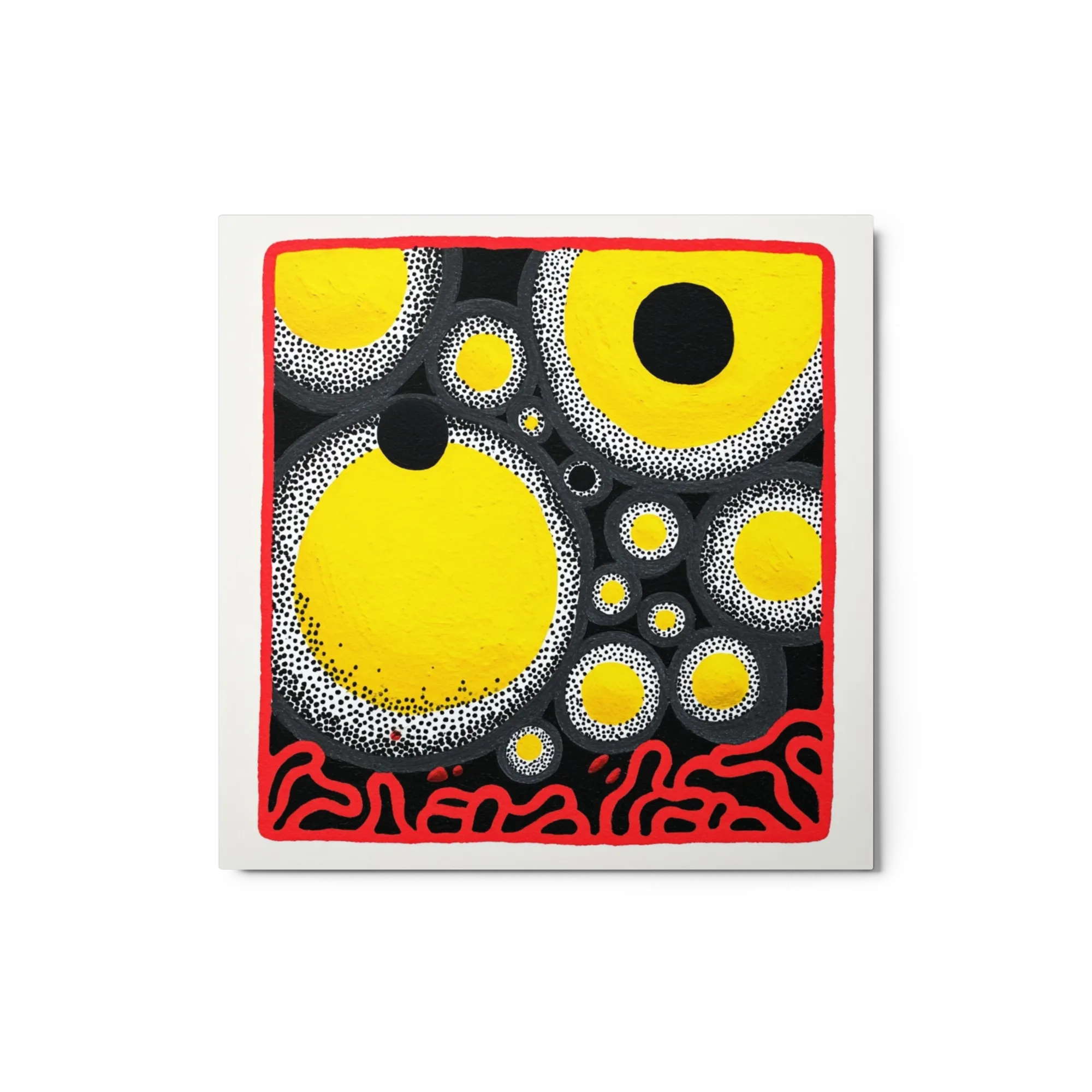 Yellow Ocelli Abstraction