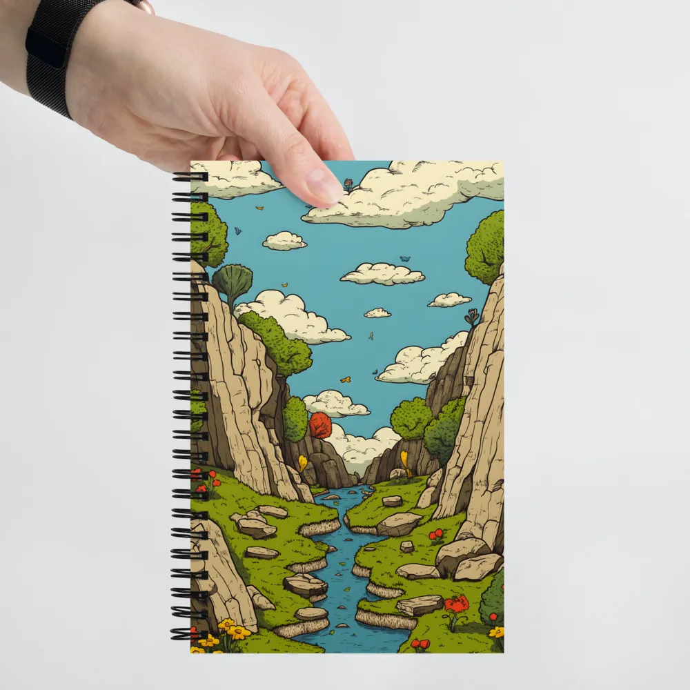 Whimsical Serenity: A Canyon Landscape
