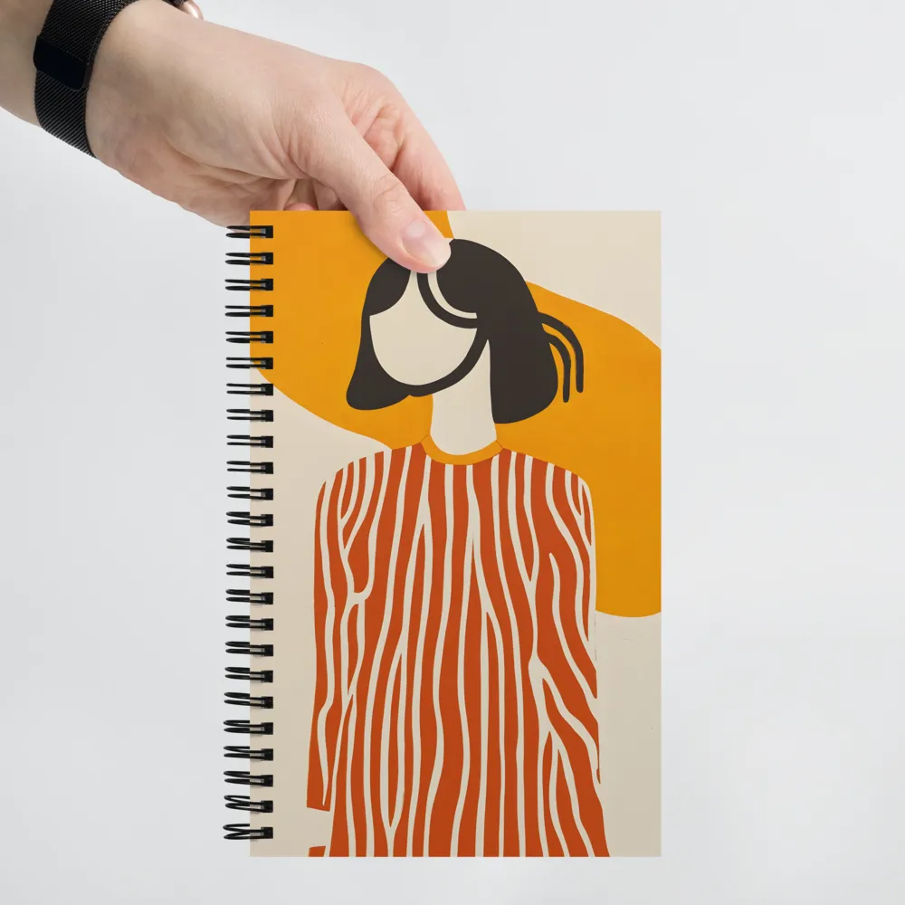 Abstract Faceless Woman 
 Spiral Notebook | 140 pages