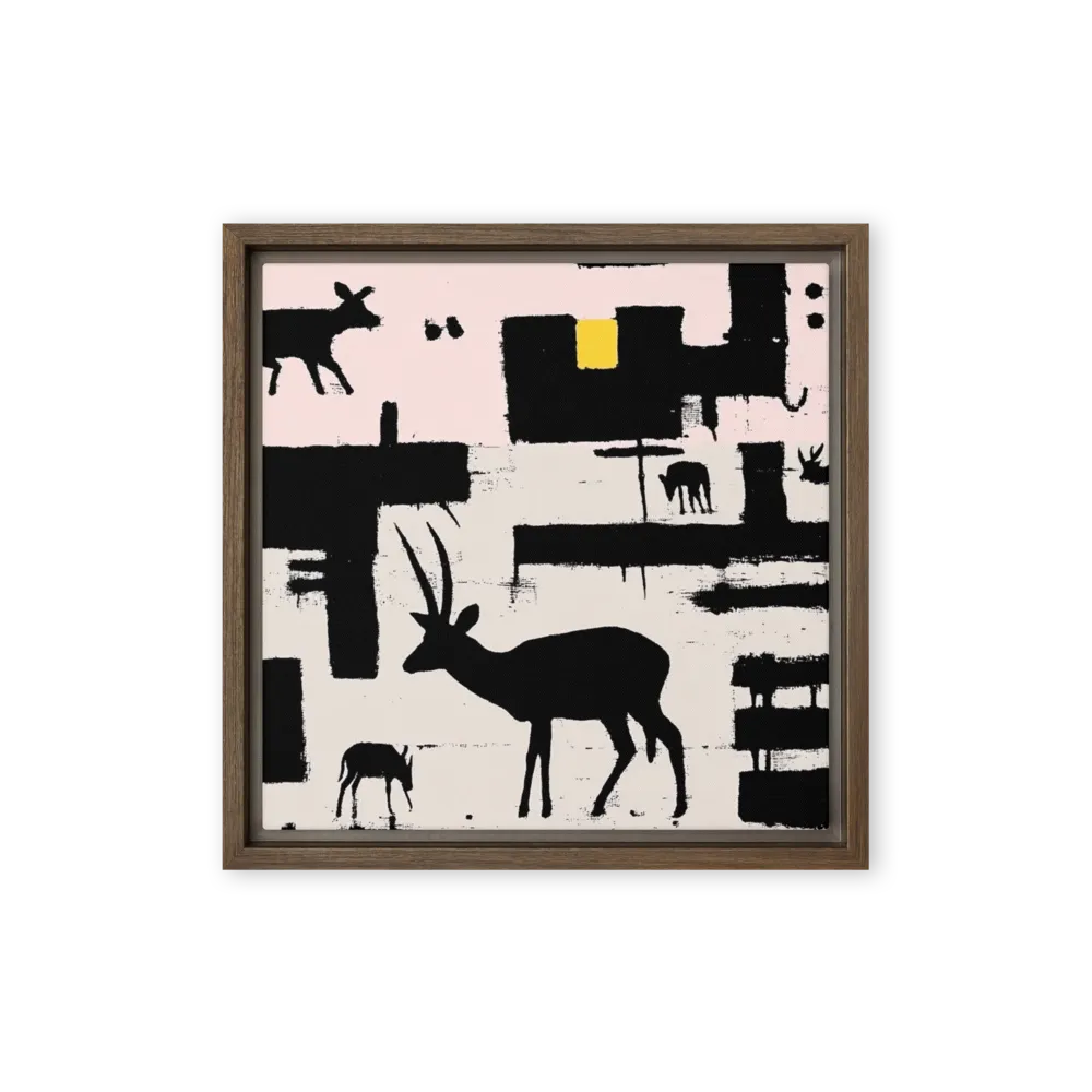 Savanna Silhouettes 
 Metal Print | 12″x 12″