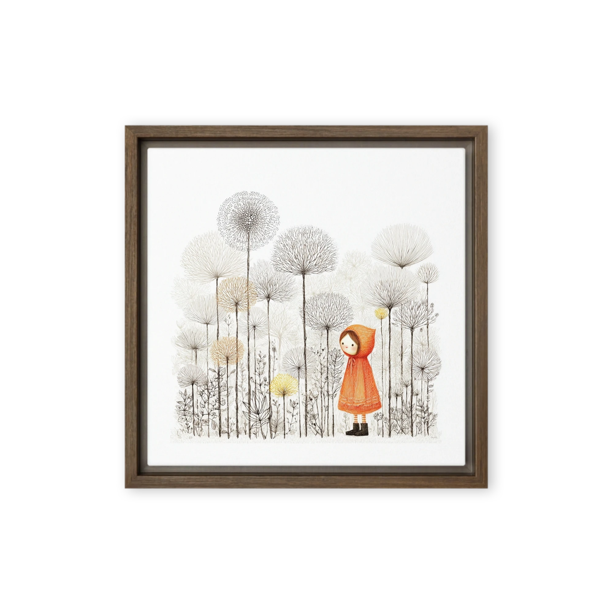 Little Red Hood in Dandelion Forest
