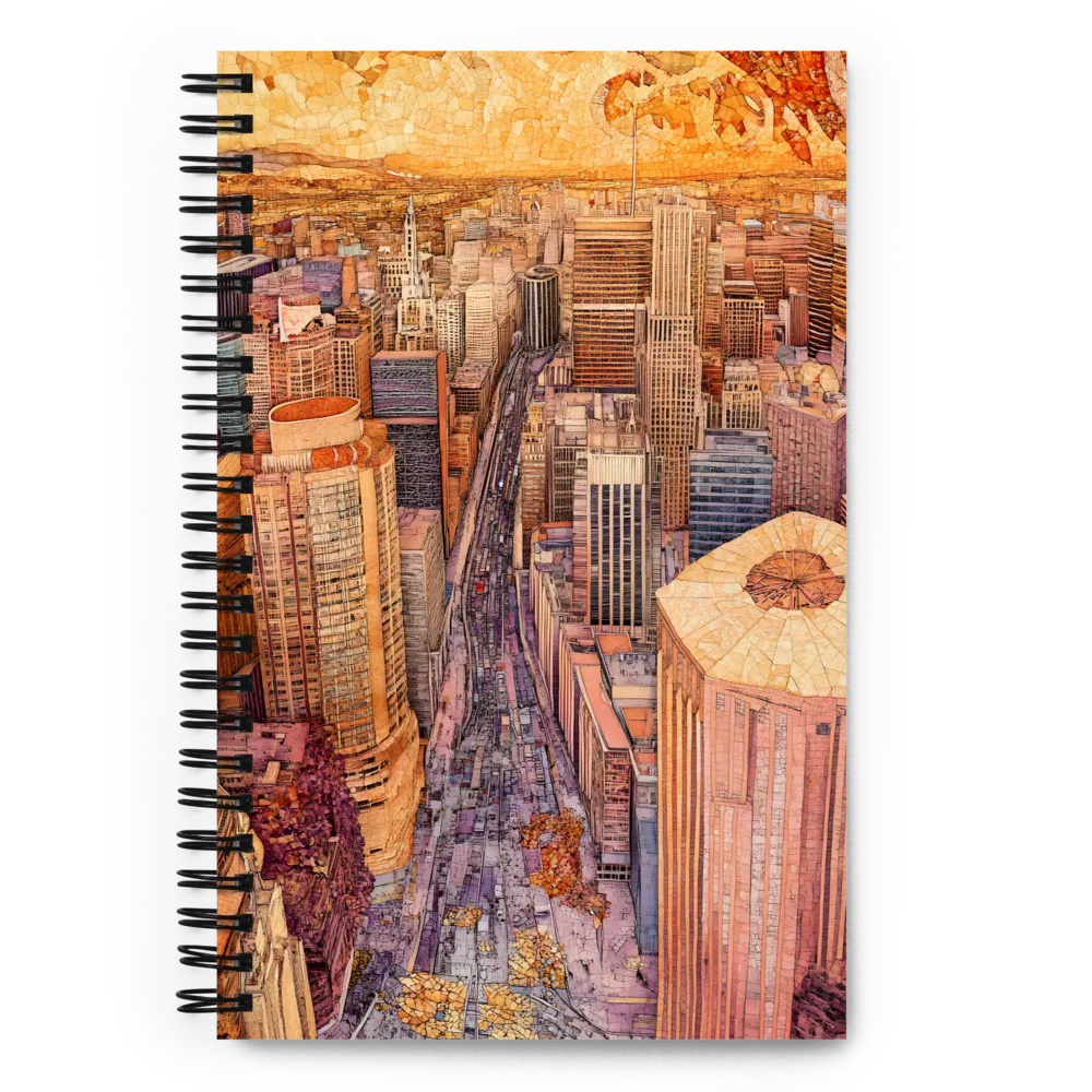 Urban Mosaic Panorama 
 Spiral Notebook | 140 pages