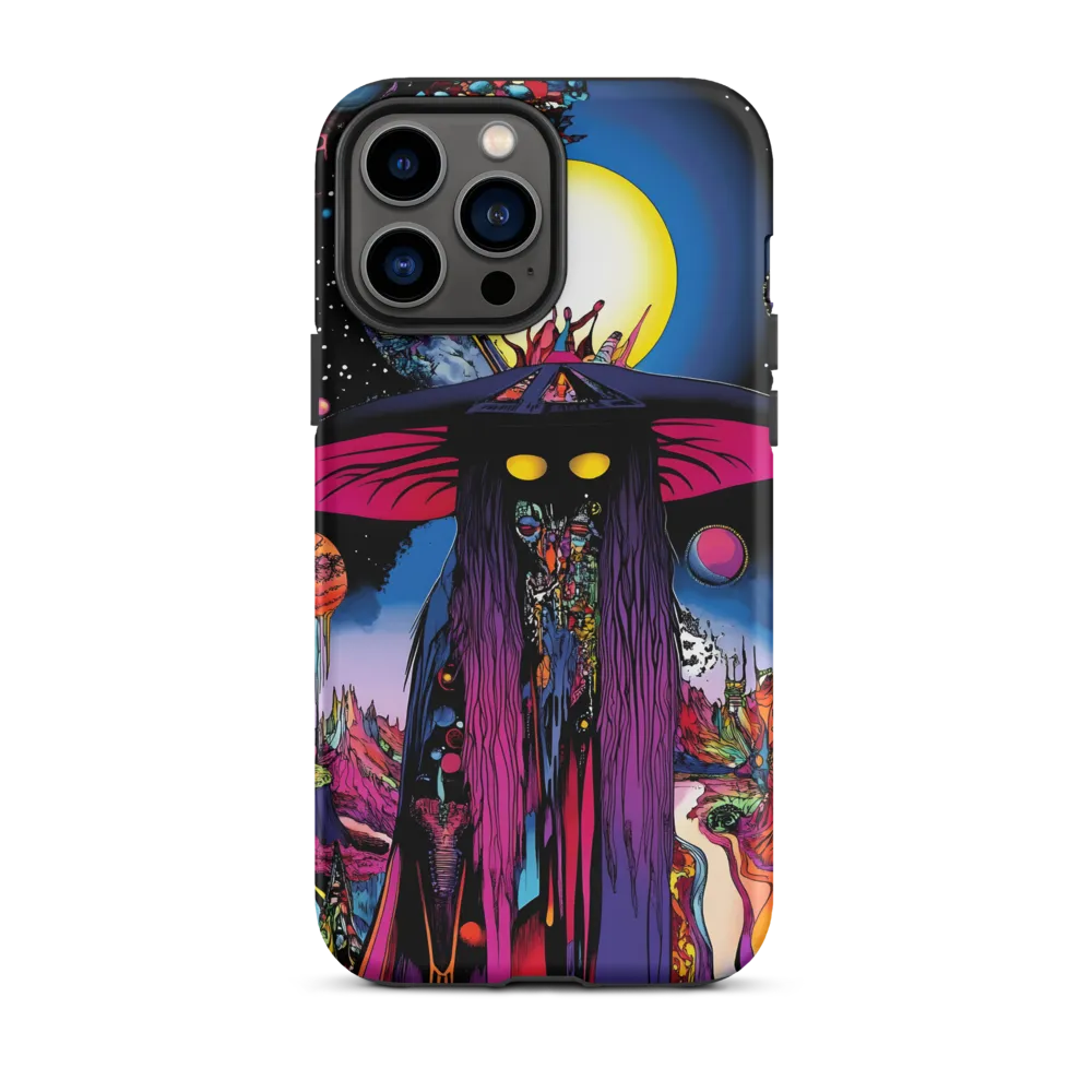 Vibrant Psychedelic Cosmic Figure | Phone Case
