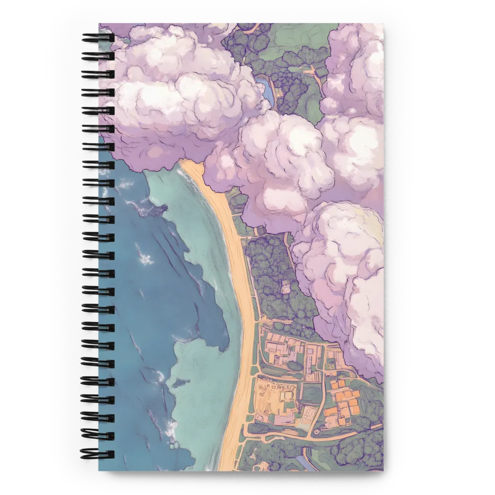 Pastel Coastline Aerial 
 Spiral Notebook | 140 pages