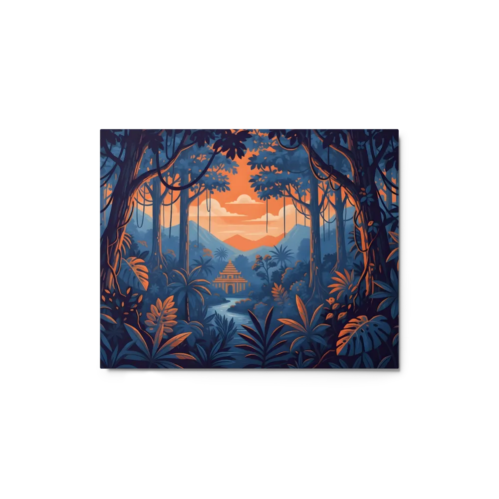 Jungle Pagoda Sunset