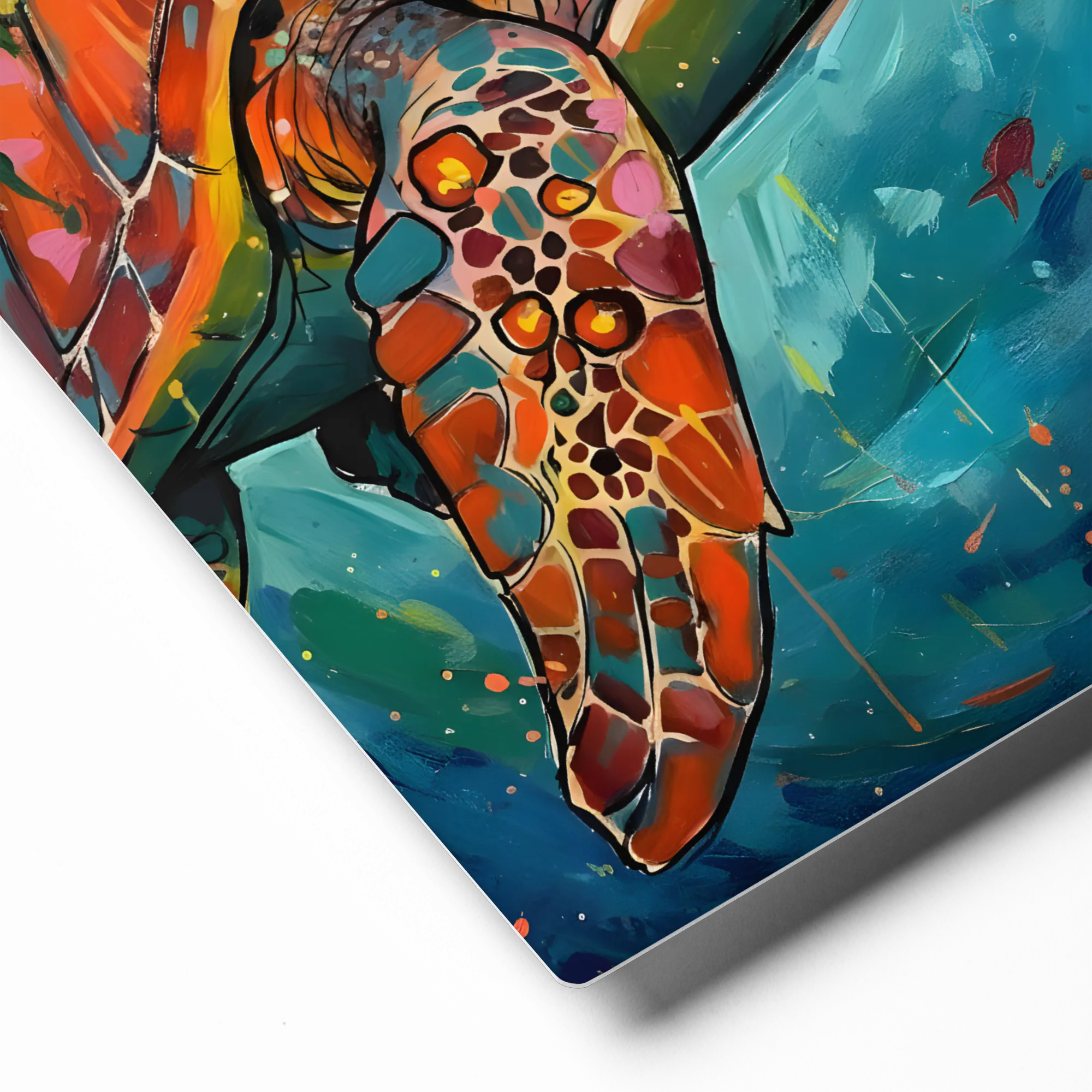 Colorful Sea Turtle | Art Print