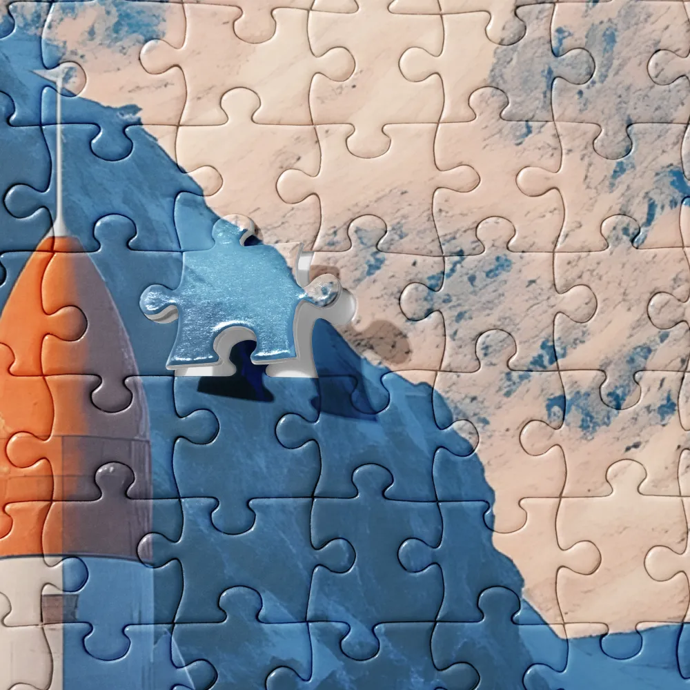 Ascent in the Alien Canyon 
 Jigsaw Puzzle