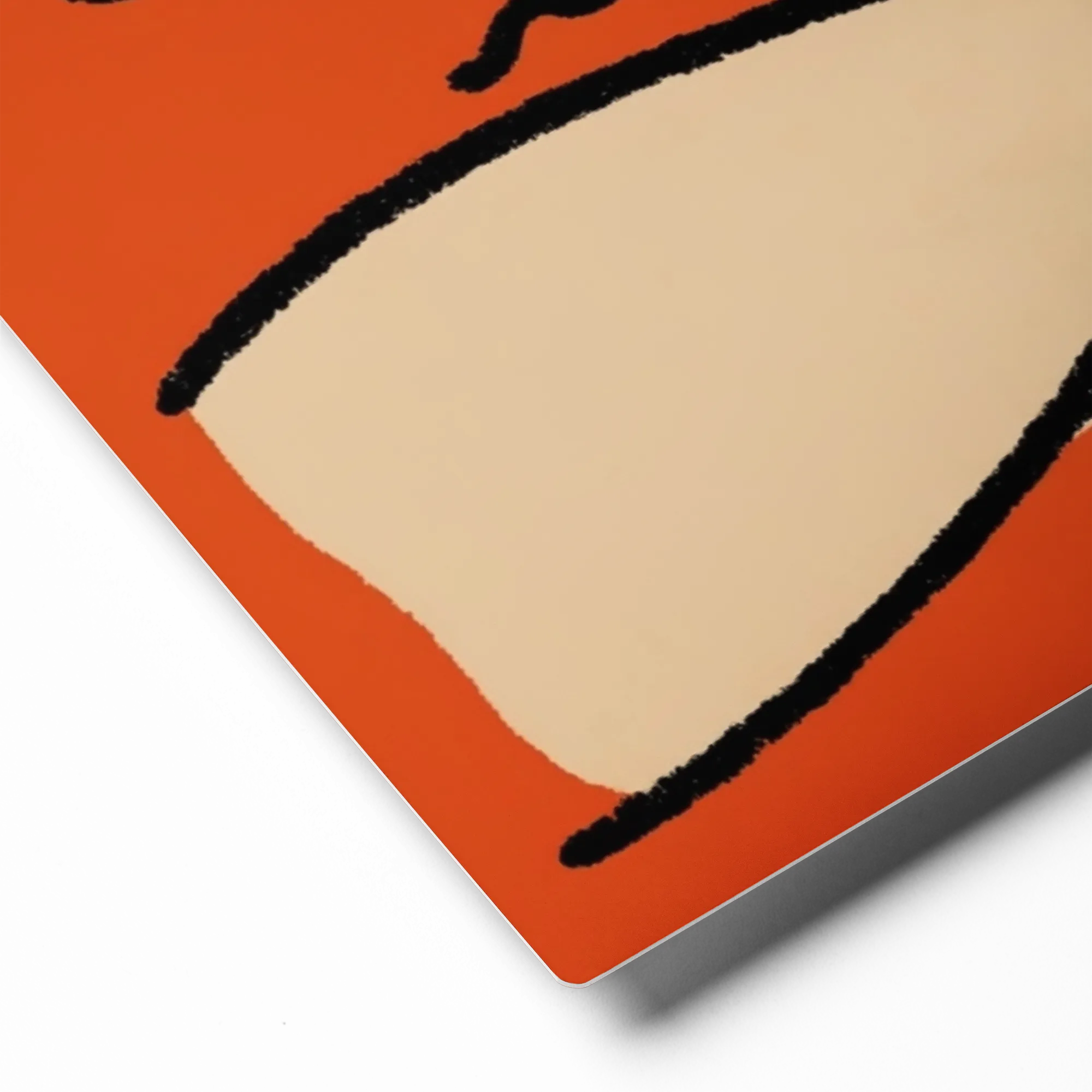 Solitary Figure in Orange | Art Print
