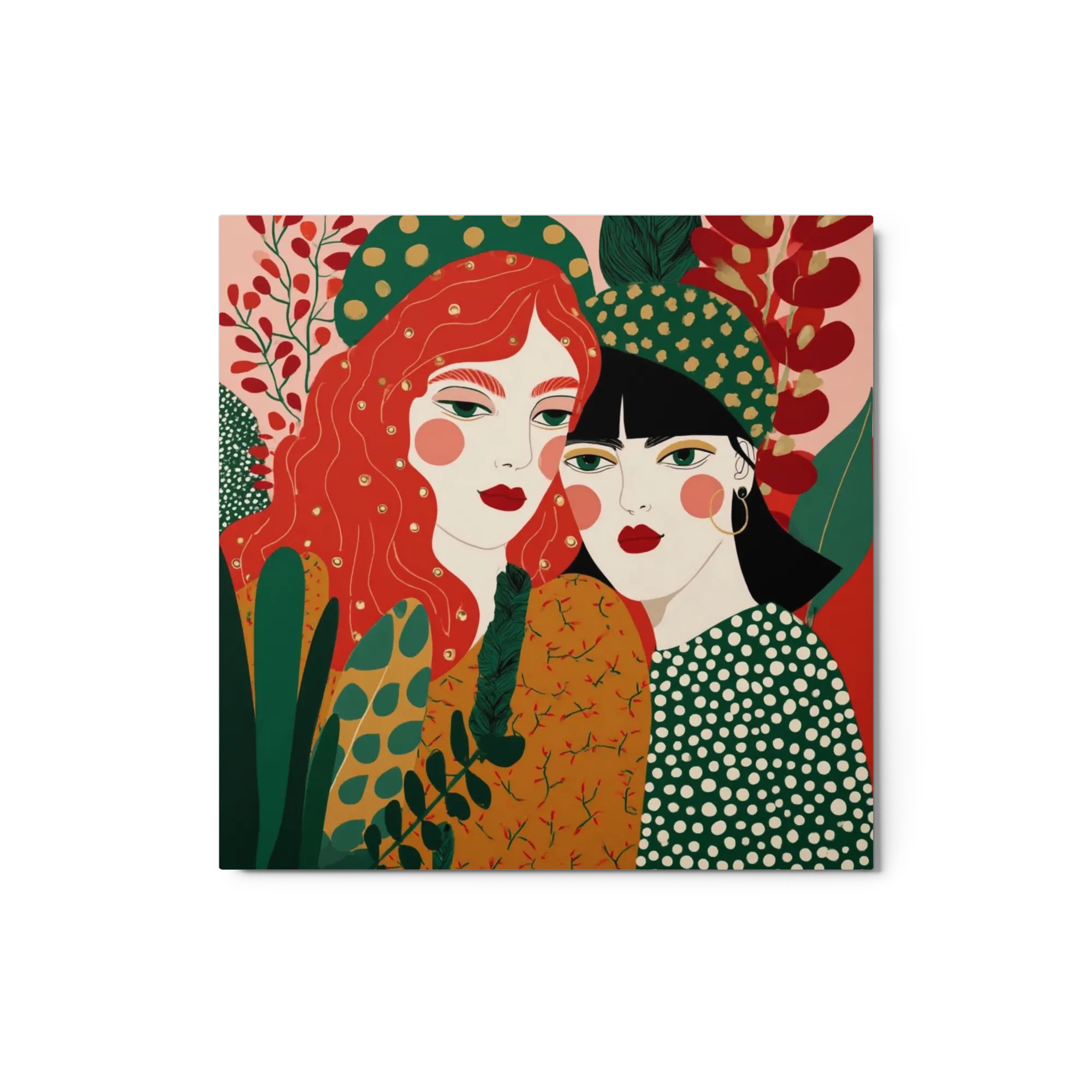 Two Women in Botanical Garden