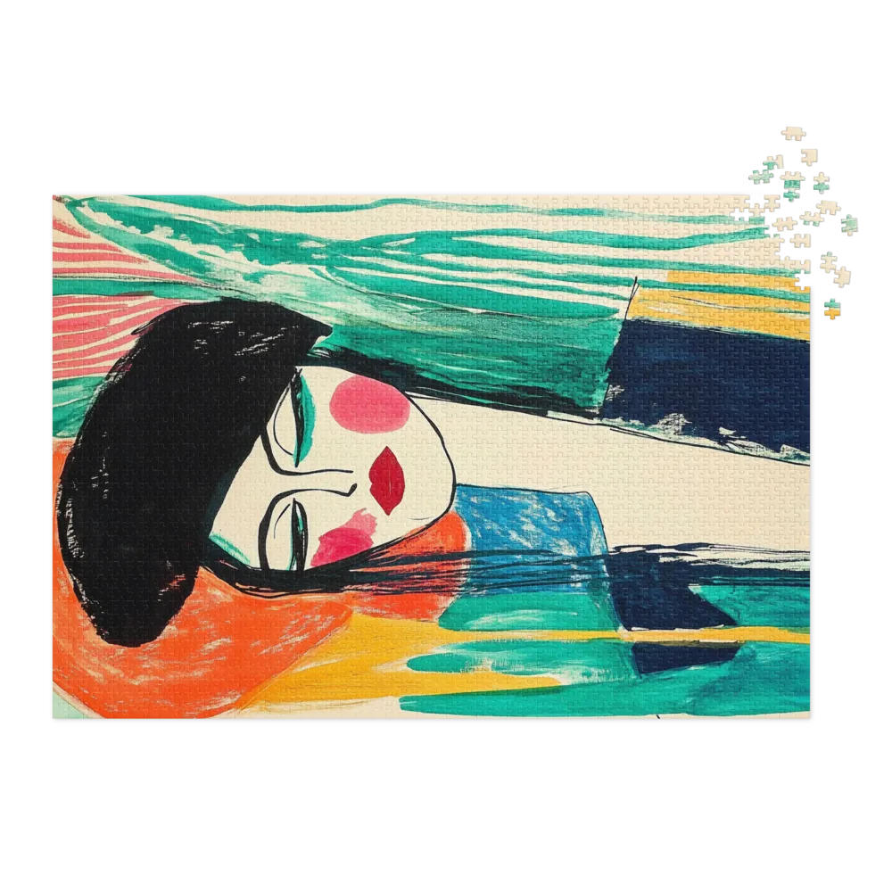 Modern Abstract Female Portrait