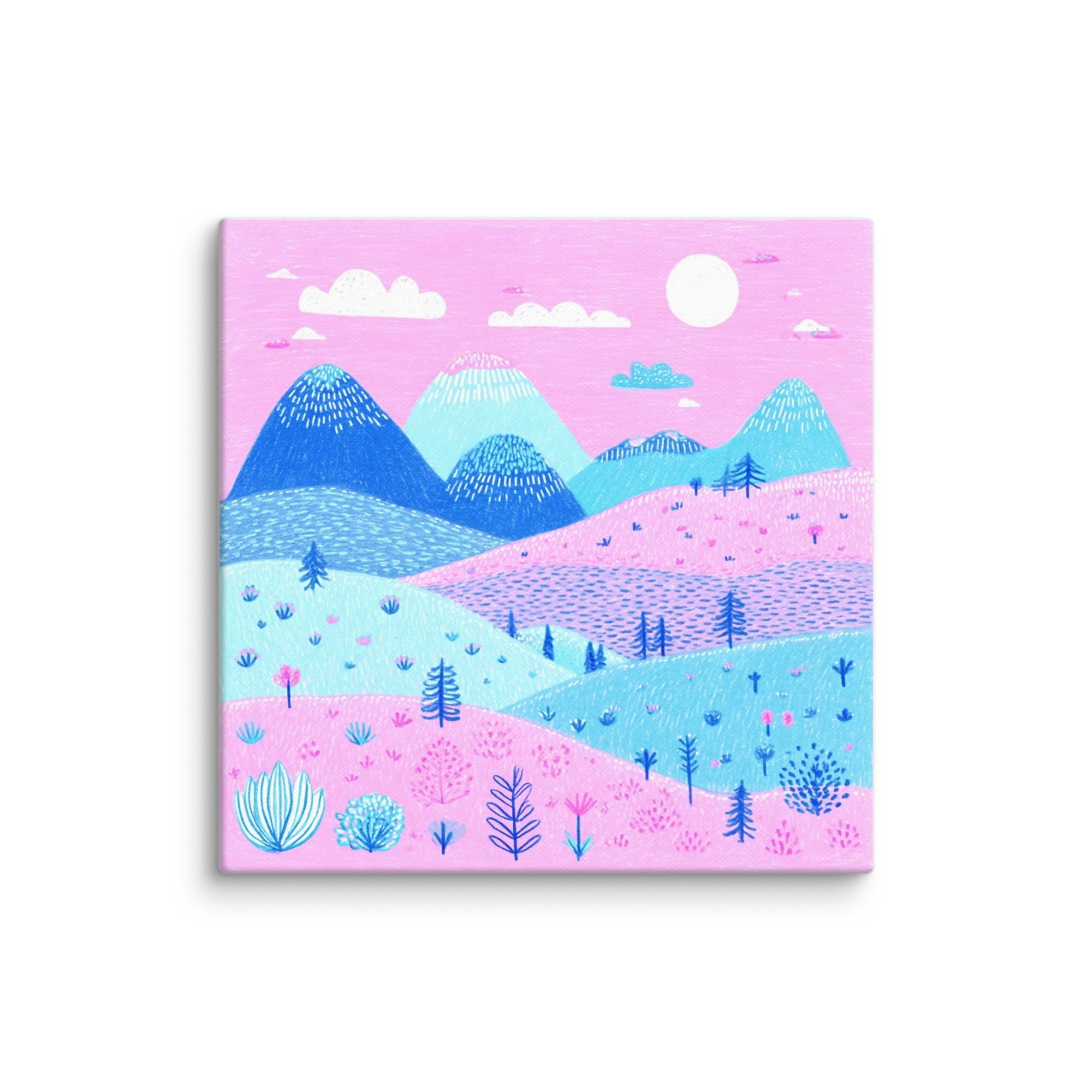 Turquoise Peaks On A Pink Valley — Candy Hills