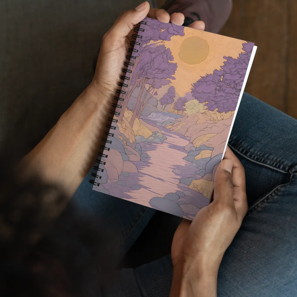 Whispers of a Lavender Stream 
 Spiral Notebook | 140 pages