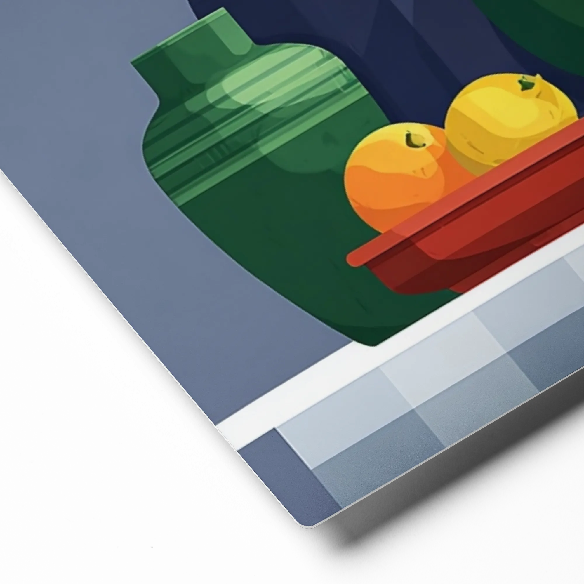 Citrus and Clay 
 Metal Print | 12″x 12″
