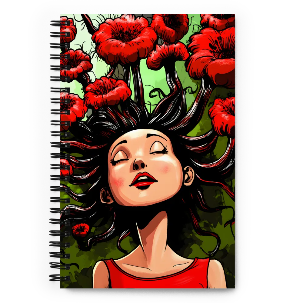 Floral Dreamscape 
 Spiral Notebook | 140 pages