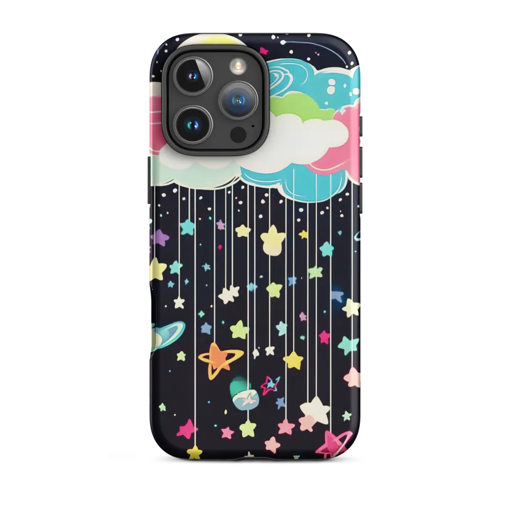 Colorful Cloud with Stars and Planets | Phone Case