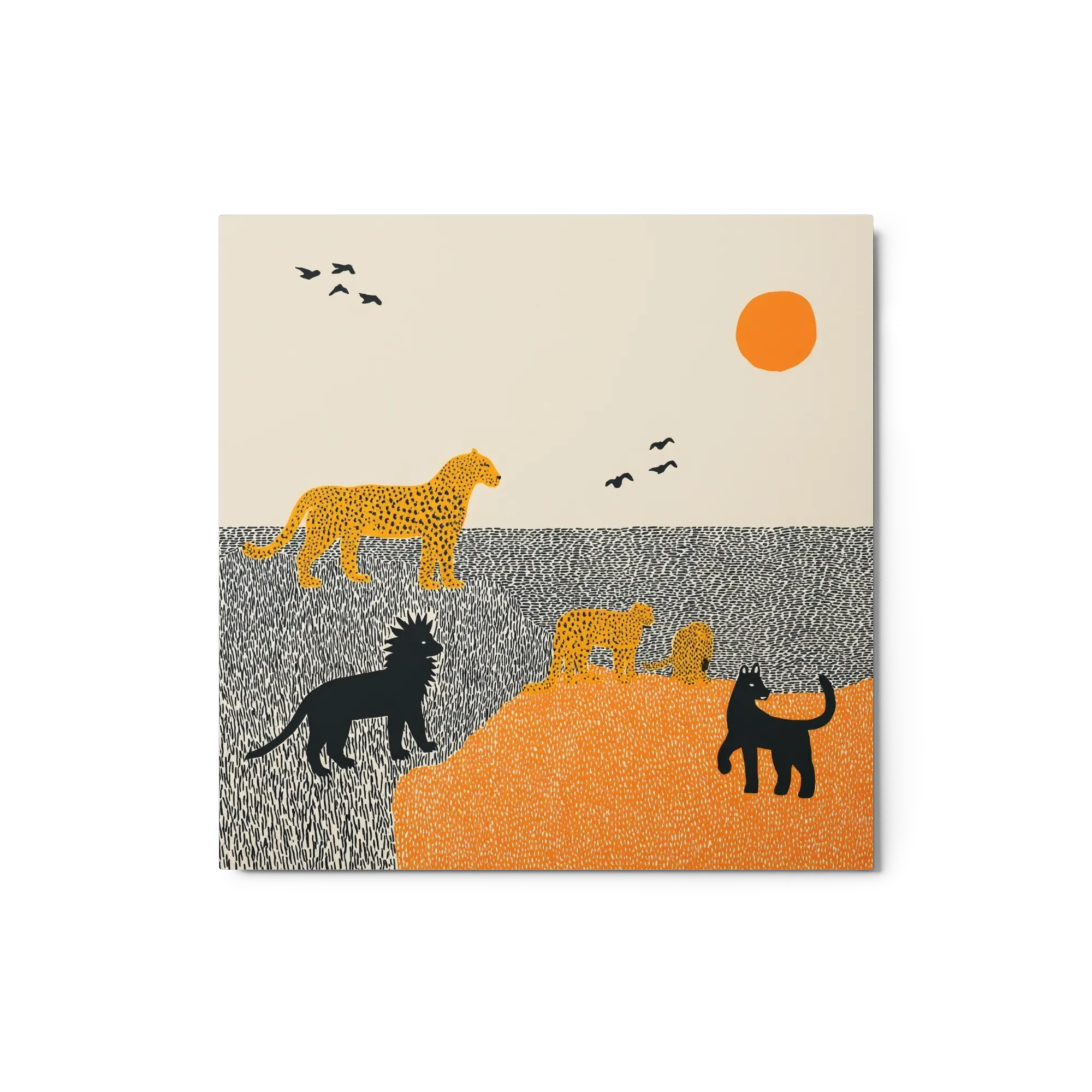 Wild Leopards at Sunset